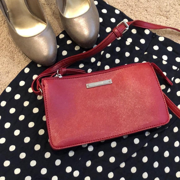 Nine West Handbags - Nine West Cherry Red Cross Body Bag